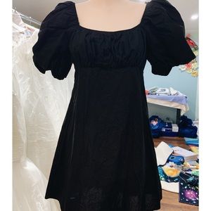 Short Puff Sleeve Dress